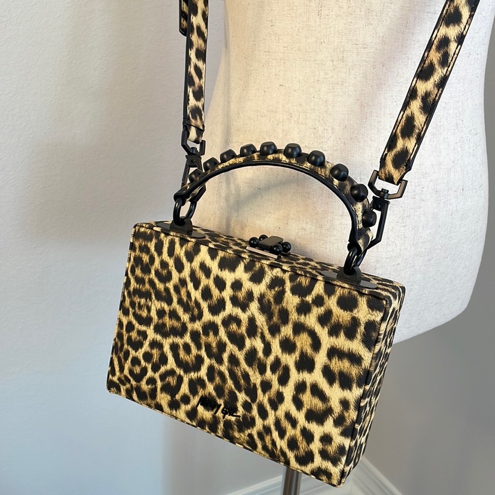 Nasty Gal Leopard Print Crossbody Bag Clutch